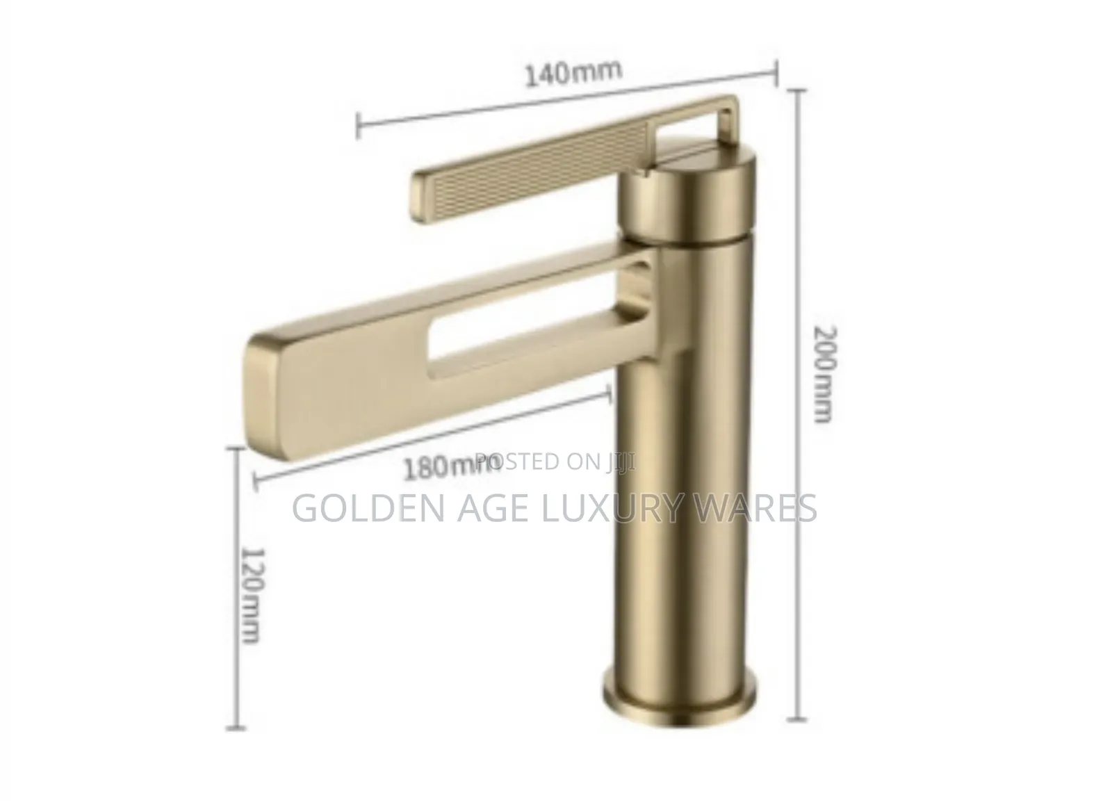 High Quality Brush Gold Basin Mixer