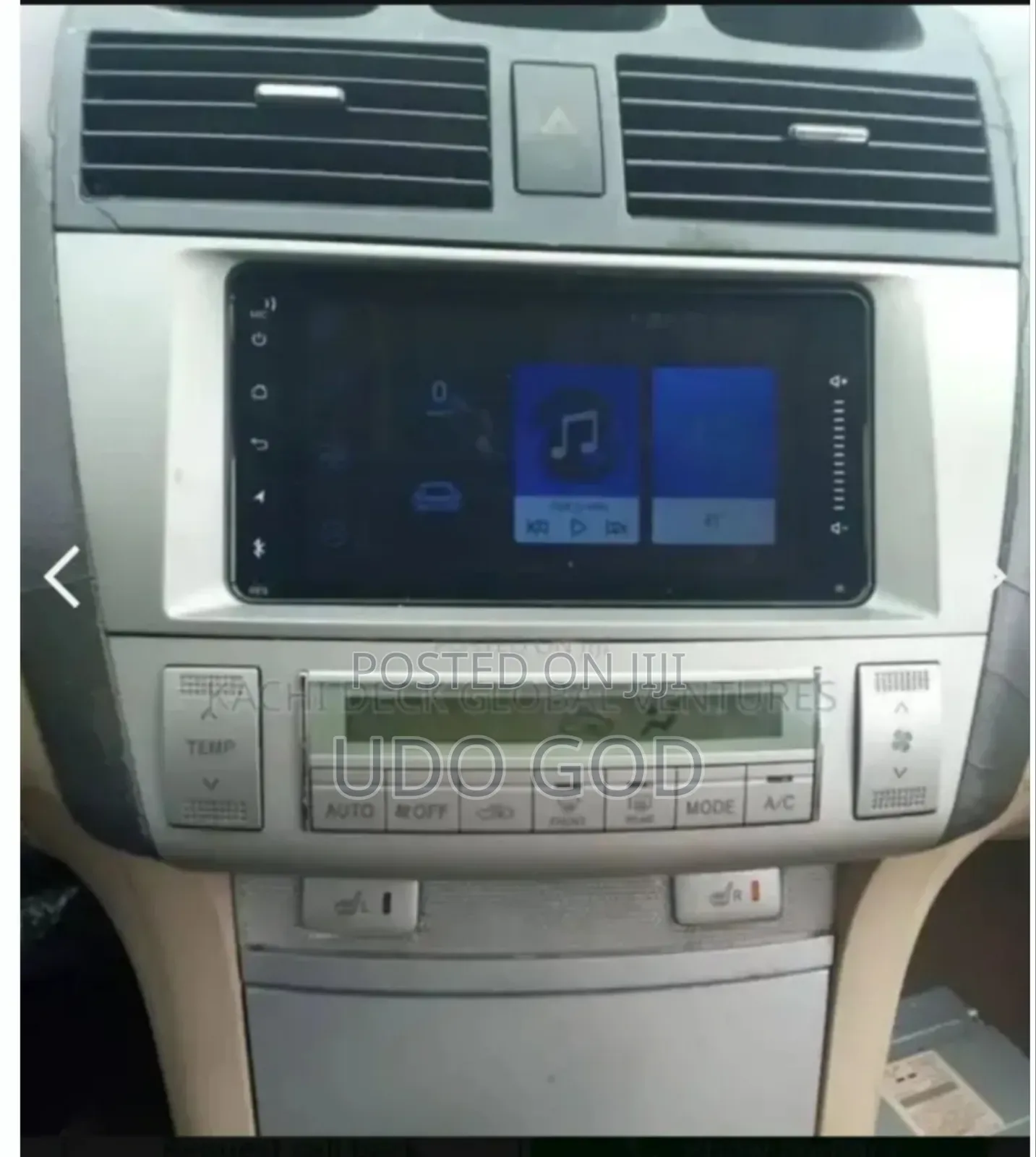 Toyota Solara Android Screen