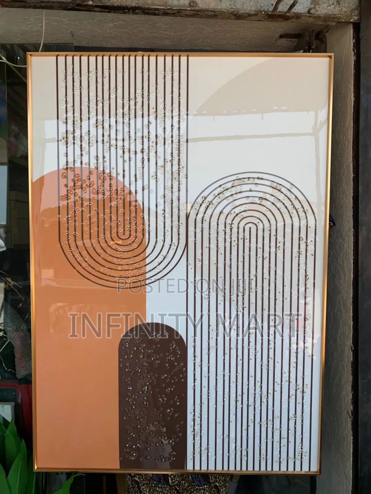 Patterned Acrylic Stoned Frame