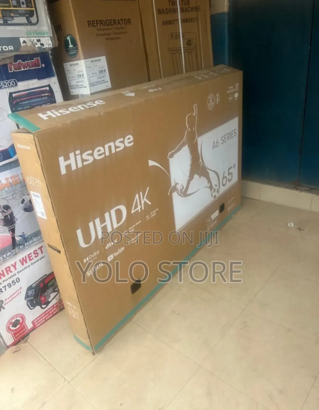 Original Hisense 65 Inches Uhd Smart Tv Freamless Full Hd Brand New