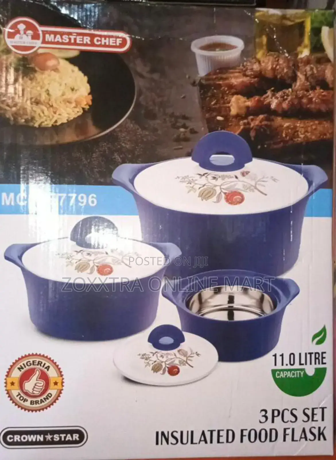 Master Chef 3pcs Set Insulated Food Flask