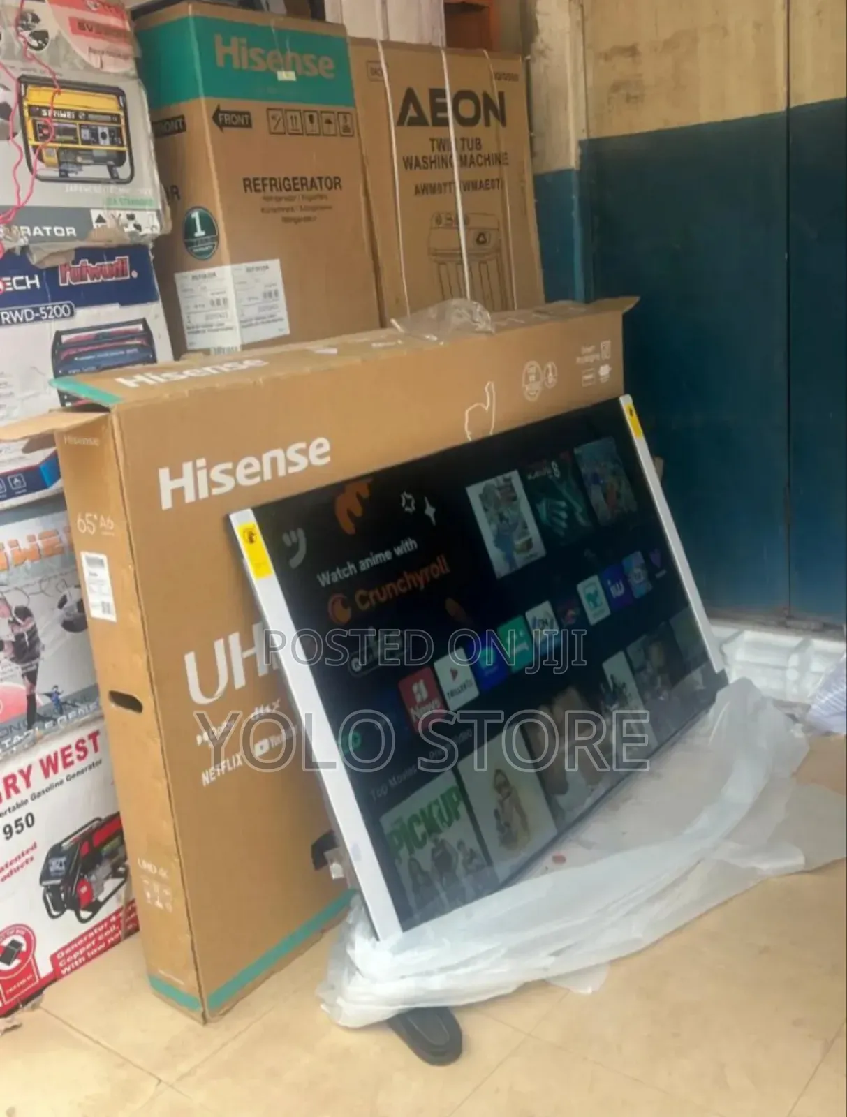Original Hisense 65 Inches Uhd Smart Tv Freamless Full Hd Brand New
