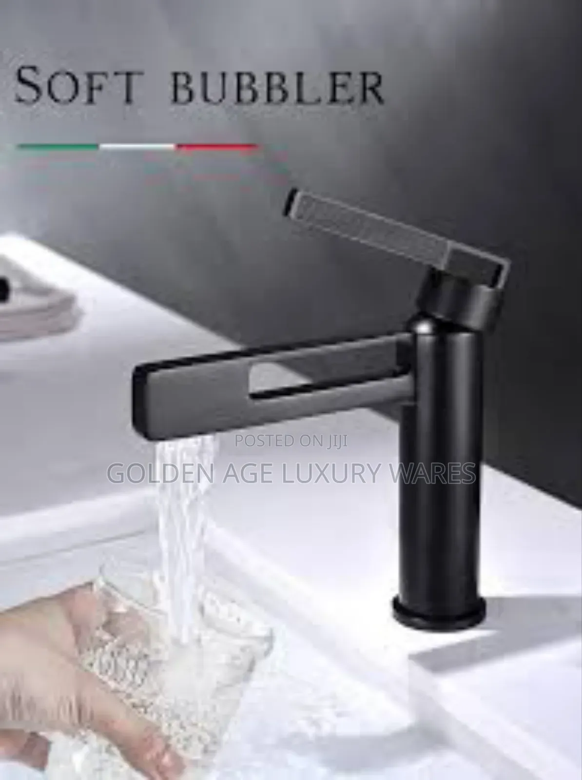 B21f Brass Black Basin Mixer