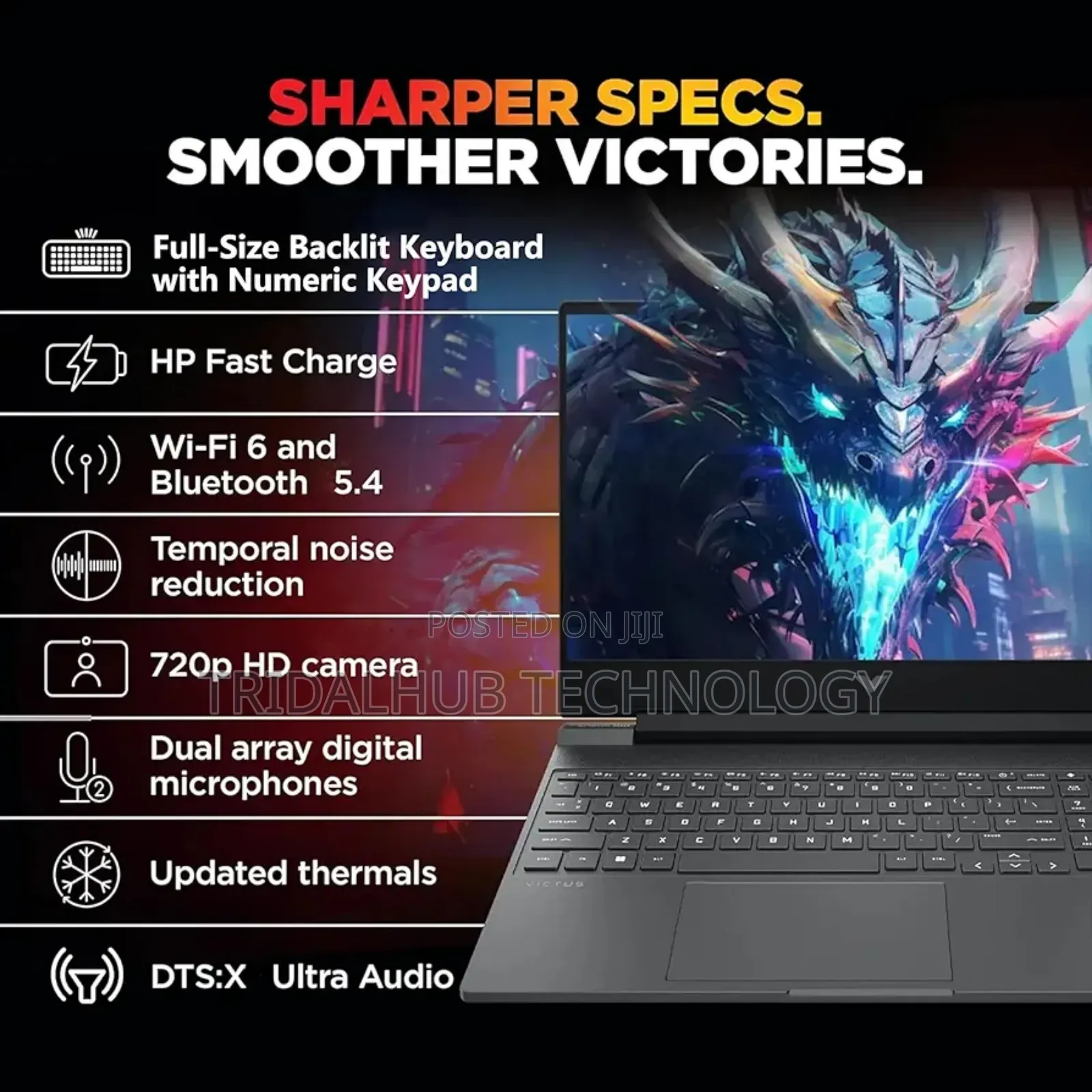 New Laptop HP Victus 15 8GB Intel Core i5 SSD 512GB