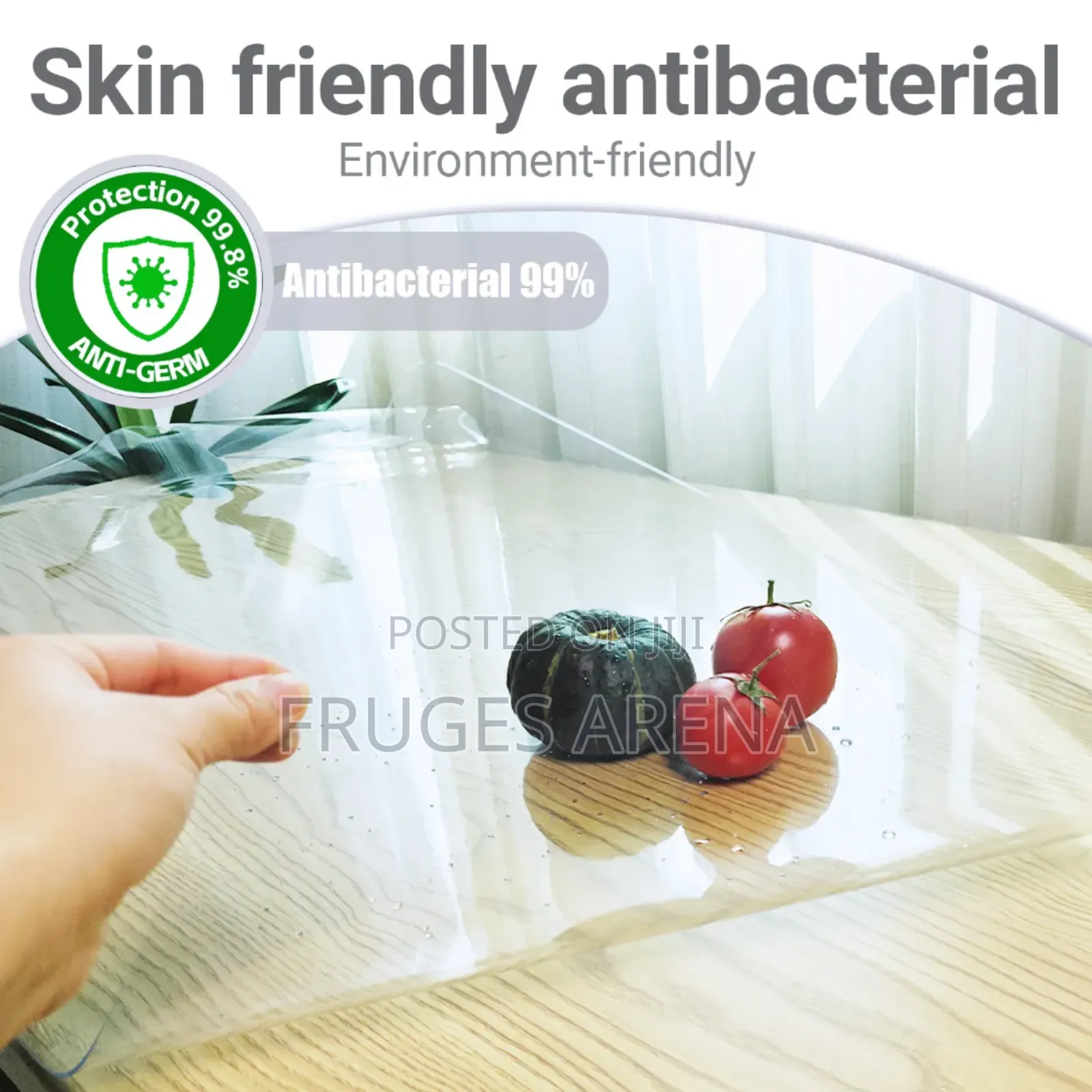 2mm Clear PVC Table Cover Nigeria –Waterproof Heat Resistant Protector