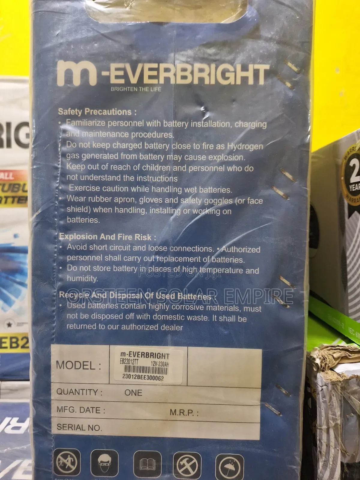 M-Everbright Tubular Batteries