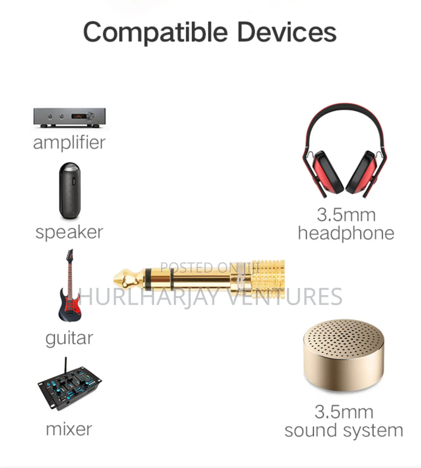 Ugreen 6.5mm to 3.5mm Audio Adapter