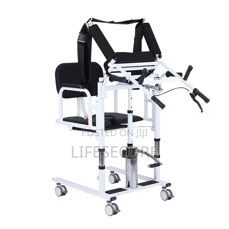 Multi-Function Patient Transfer Chair With Commode and Lift Assist
