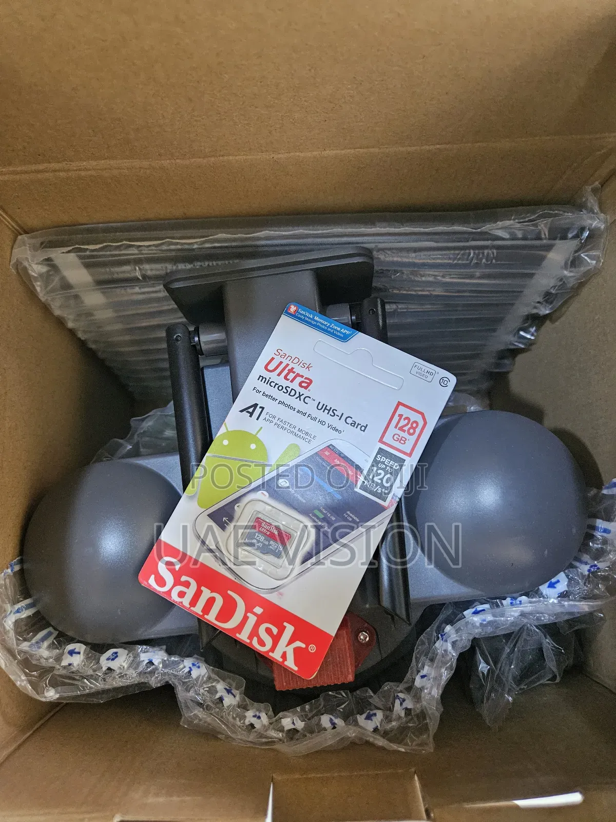 V380 3 Lens Solar Camera With Sandisk