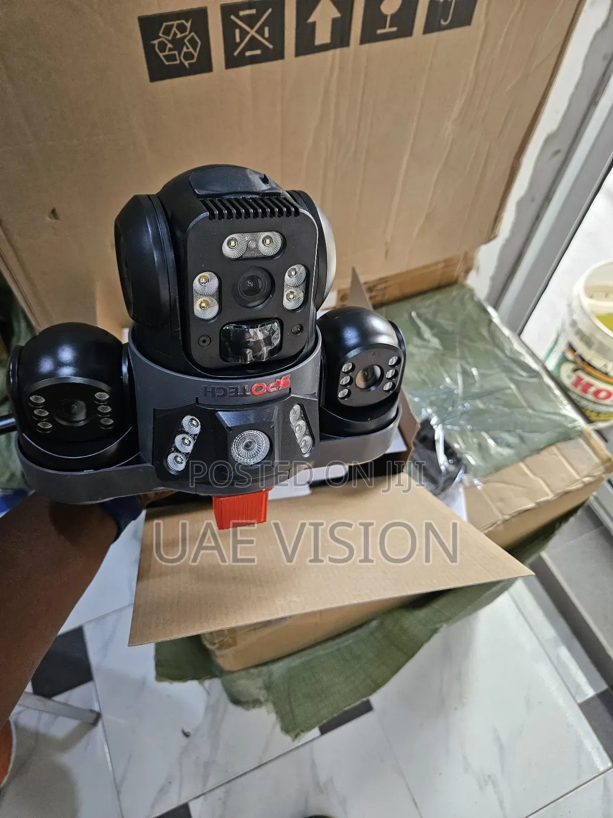 V380 3 Lens Solar Camera With Sandisk