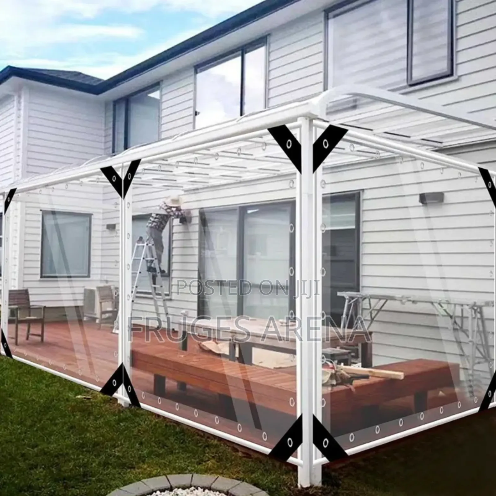 Heavy Span Clear PVC Tarpaulin – Transparent Waterproof (0.3mm)
