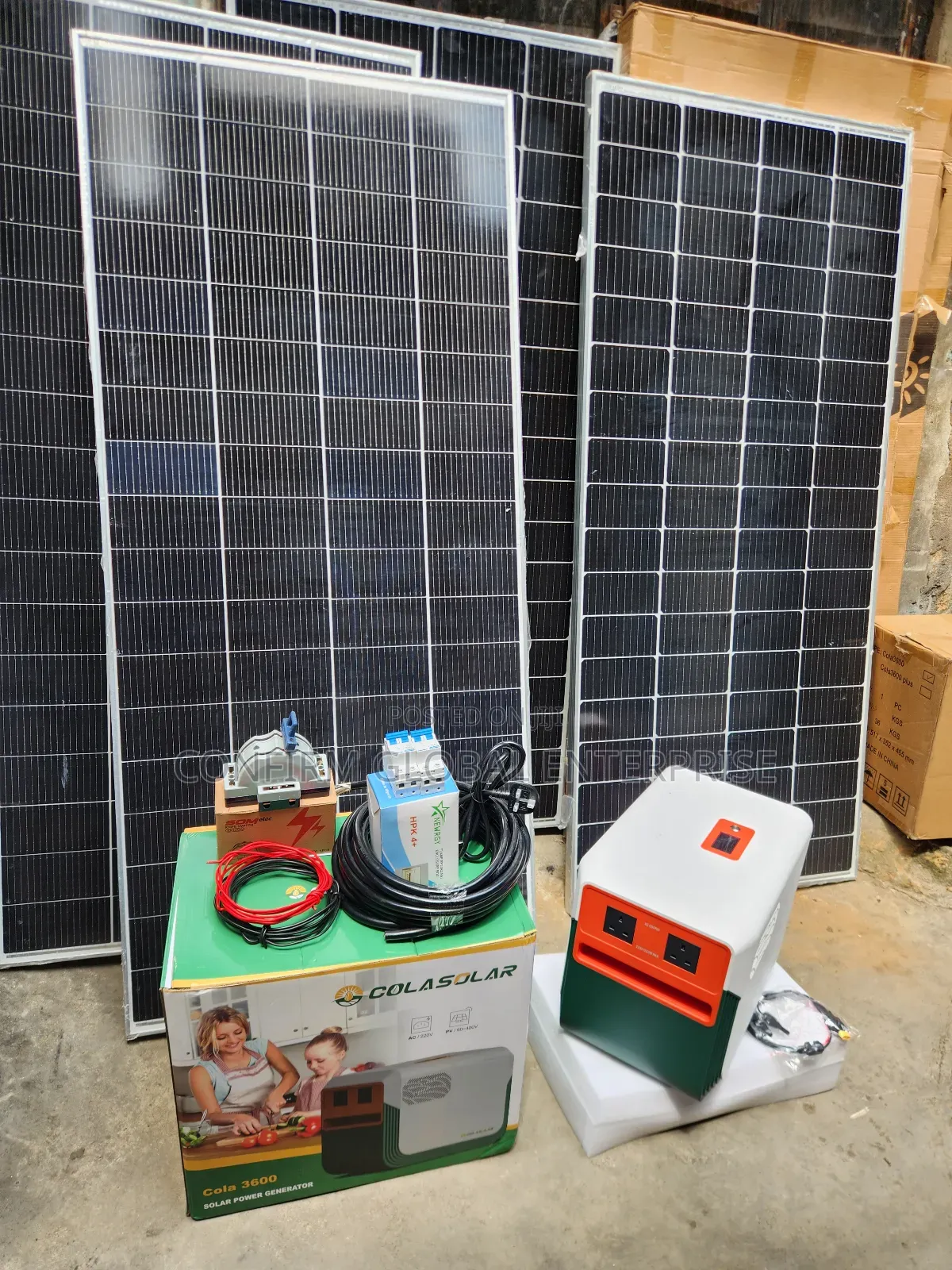 3kwh + 1200w Solar Power Generator With Solar Panels Accessories