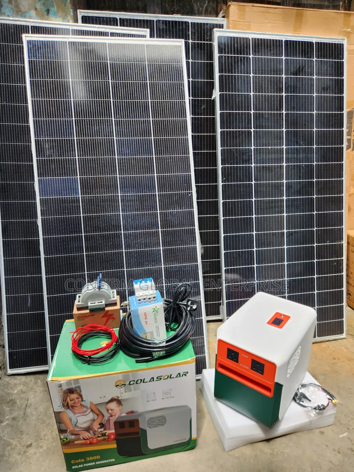 3kwh + 1200w Solar Power Generator With Solar Panels Accessories