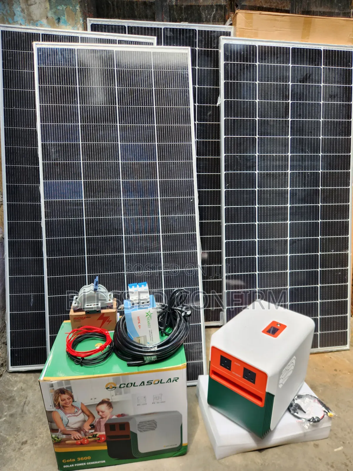 Complete Package of 1.2kva Solar Generator With 3.6kwh Lithium Battery