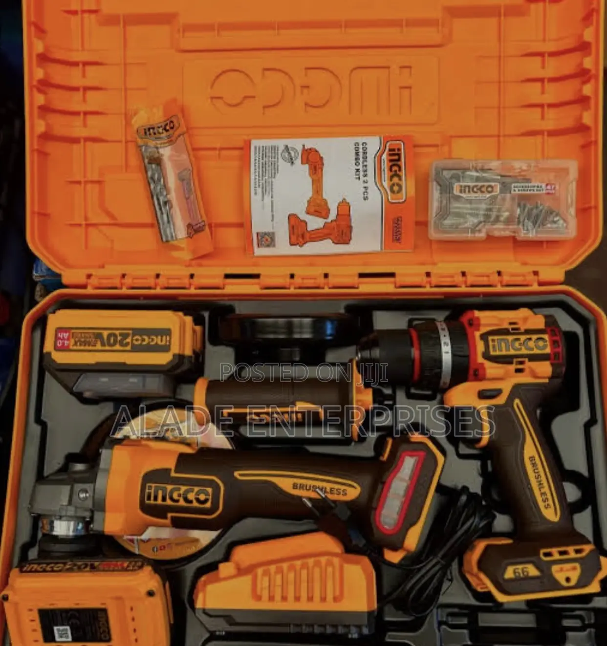 Ingco 2 In1 Combo Kit With 2 Big Battery