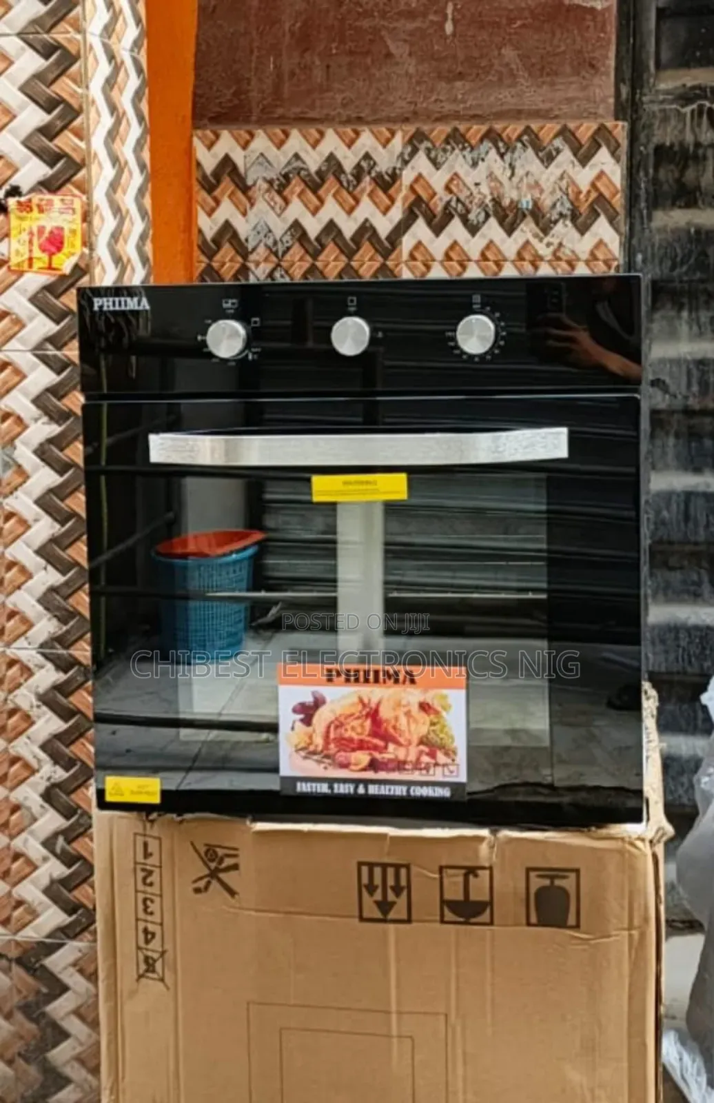 Original Phiima Built-in Gas Electric Oven With Grill 75litters
