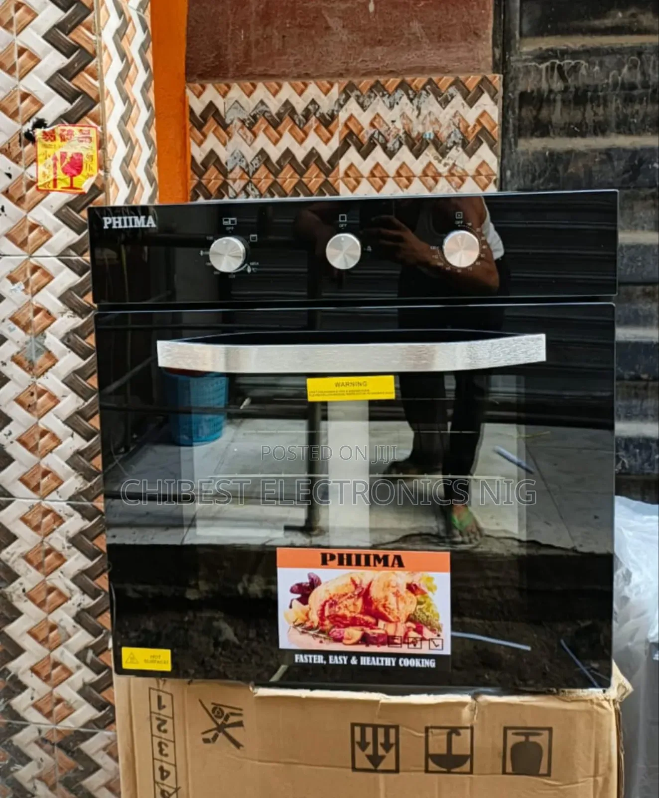 Original Phiima Built-in Gas Electric Oven With Grill 75litters