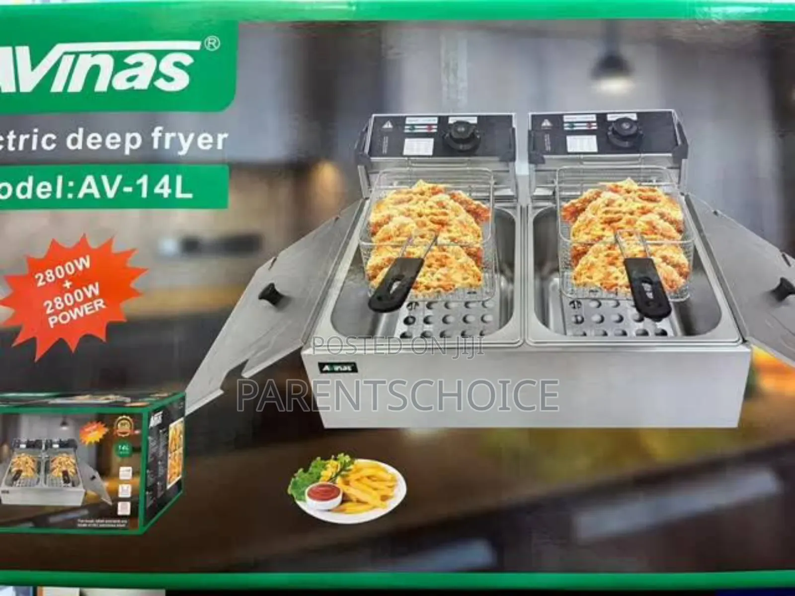 Avinas Commercial 14 Liter Electric Deep Fryer, French Fries Making