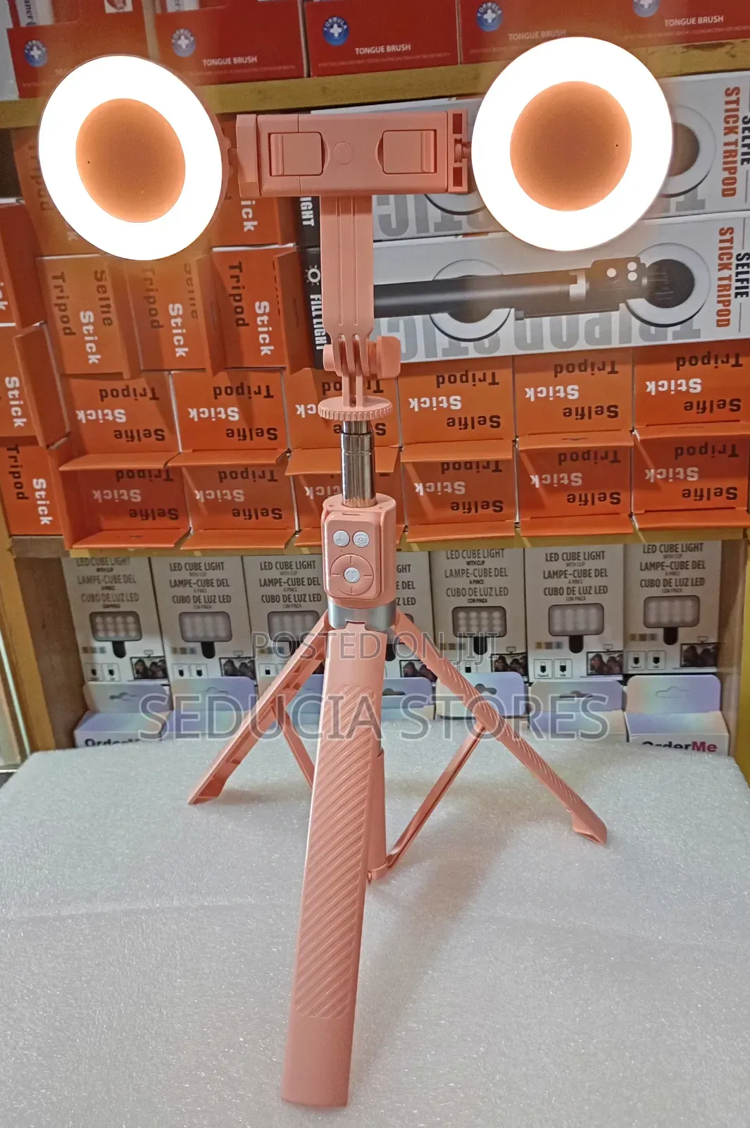 Selfie Stick Tripod With Double Light -6ft (Wholesale Price)