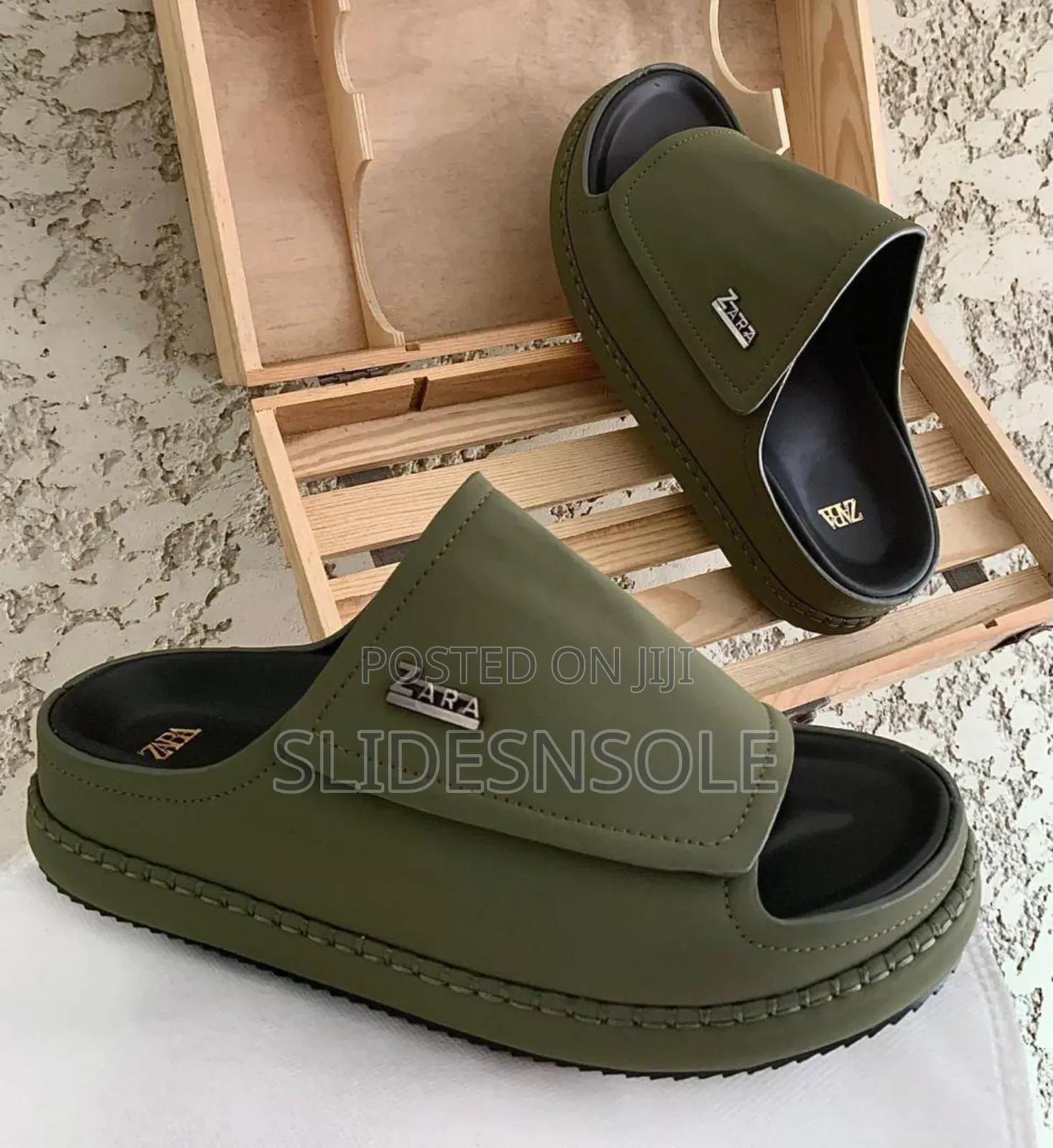 Zara Branded Men’S Palm Slippers – Stylish Comfortable