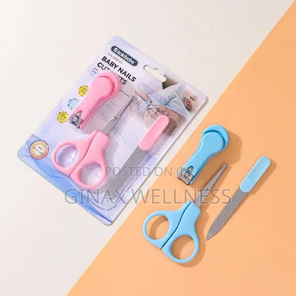 3-Piece Baby Nails Care Set With Nail Clipper, Nail Scissor, and File