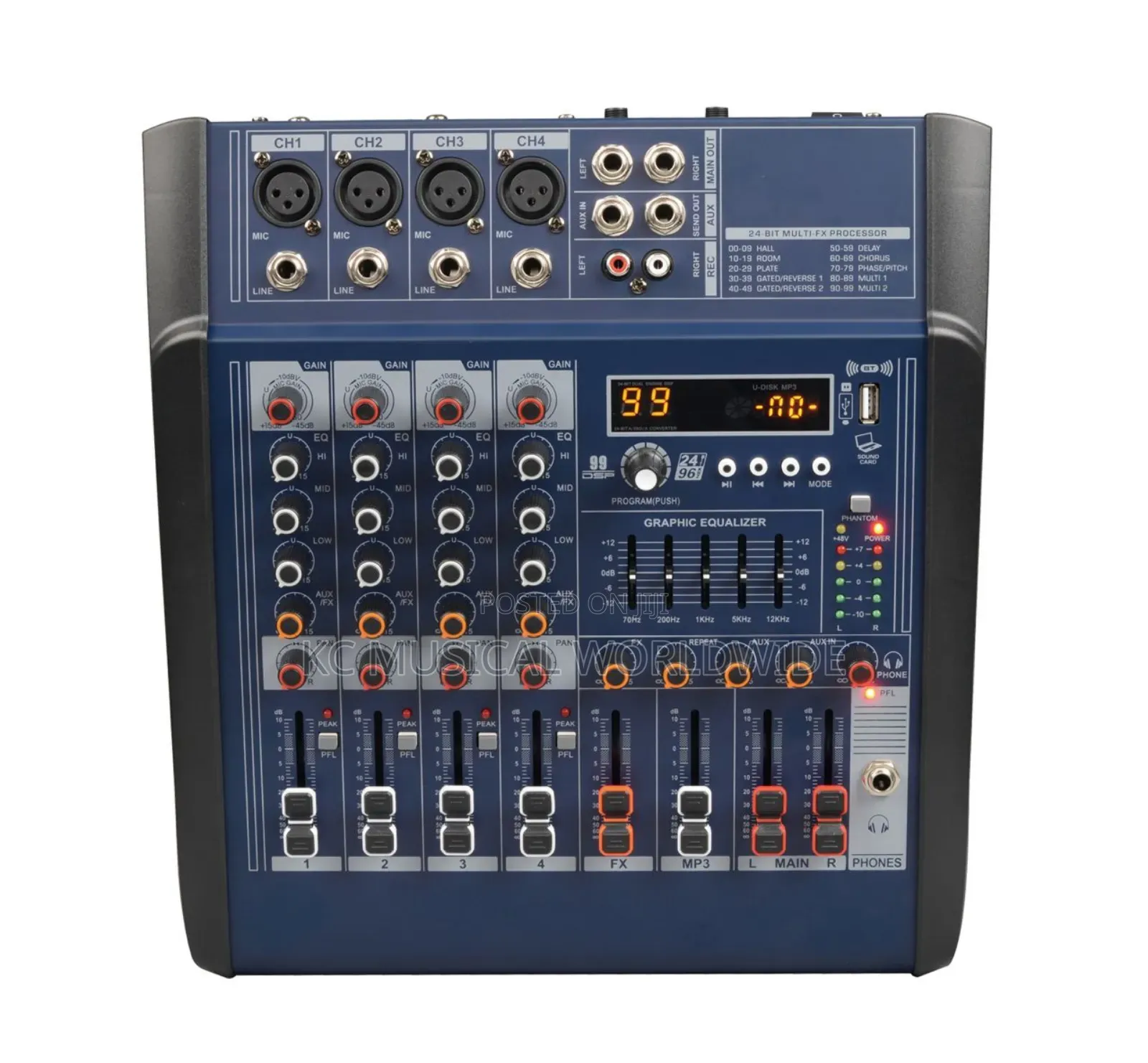 Yamaha 4chanels Powered Mixer Pmx4
