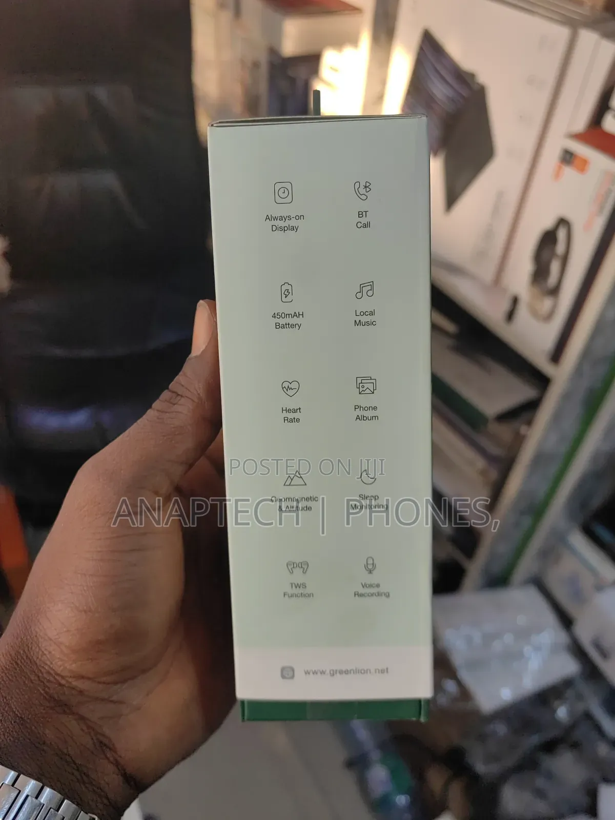 Green Lion GPS Pro Smart Watch Amoled Display,6days Working Time