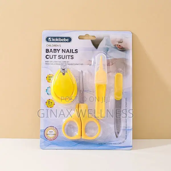 4-Piece Baby Nails Care Set With Nail Clippers Nail Scissors, Etc