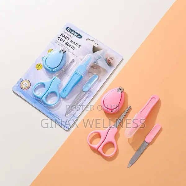 4-Piece Baby Nails Care Set With Nail Clippers Nail Scissors, Etc