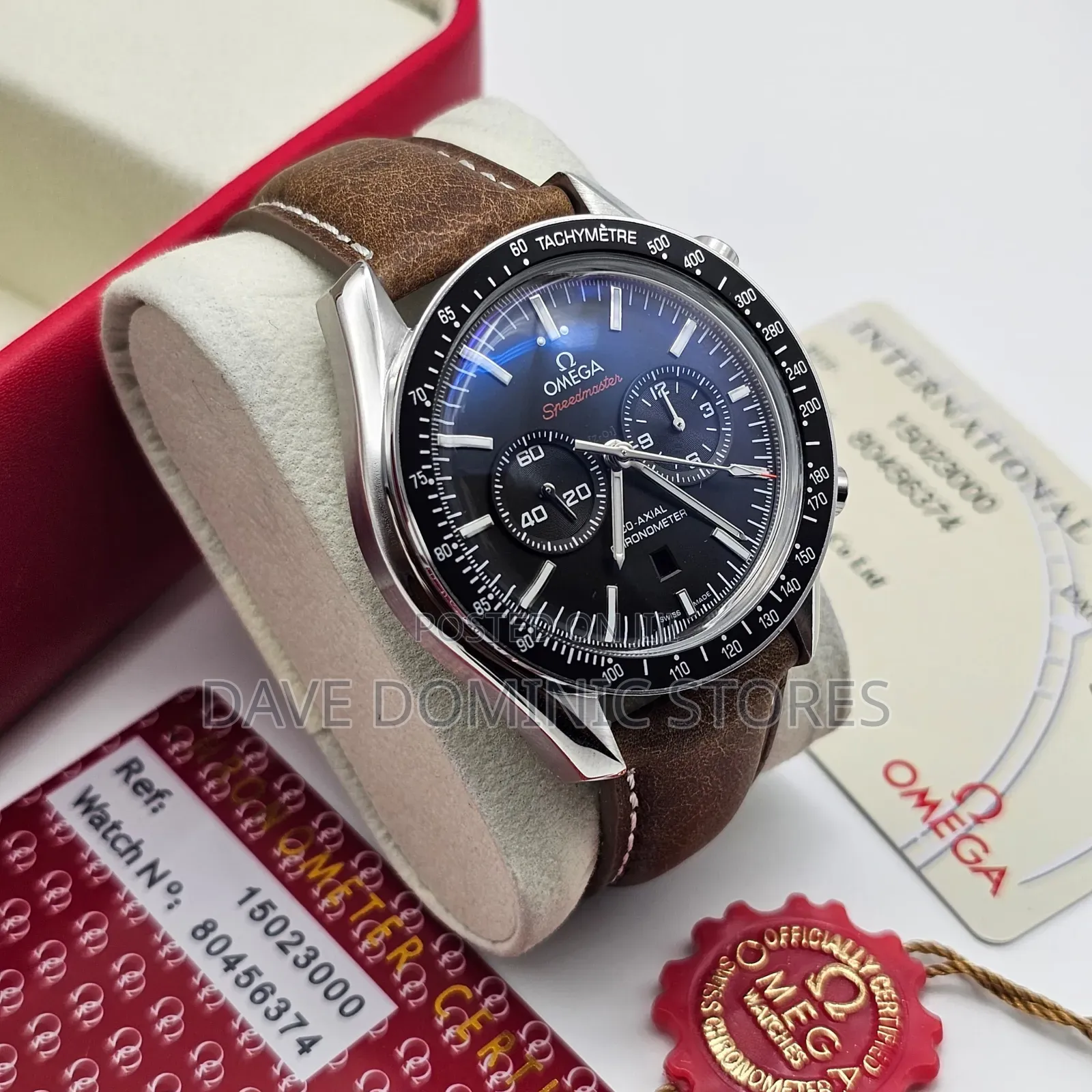 Omega Leather Watch Automatic Available