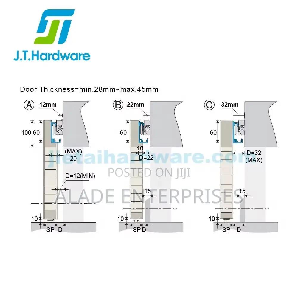 Hidden Invisible Soft Closesmooth Safe Space Folding Door Accessories