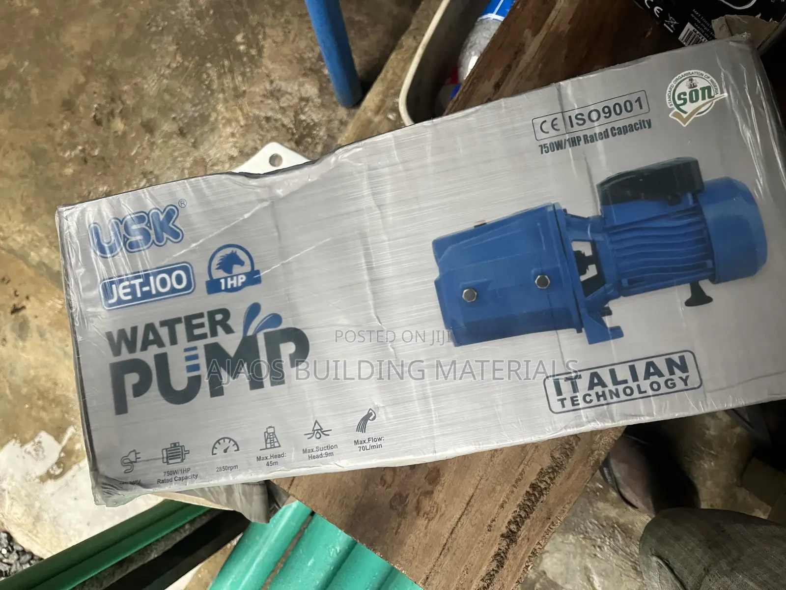 750w 1hp Water Pump