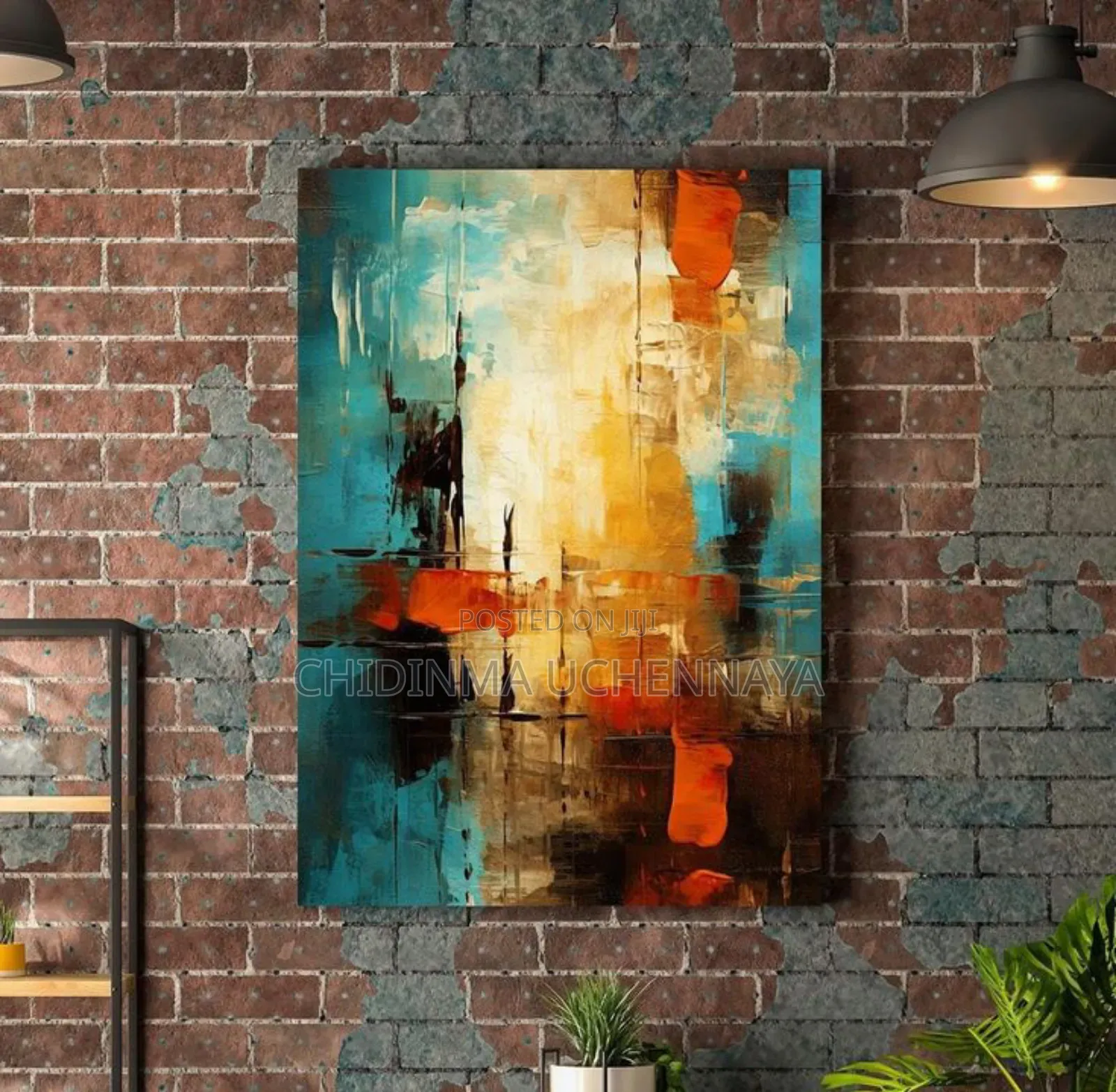 Modern Abstract Wall Art for Living Room