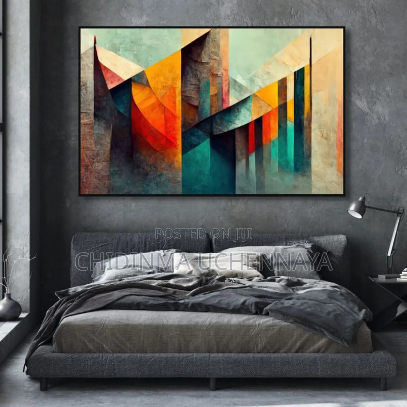 Modern Abstract Canvas Art Print