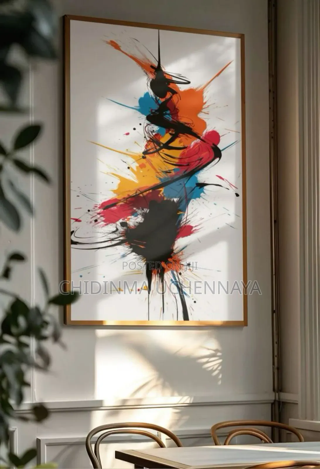 Modern Abstract Colorful Splash Artwork