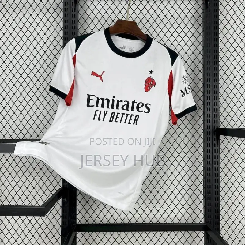 Ac Milan 2025/2026 White Away Jersey