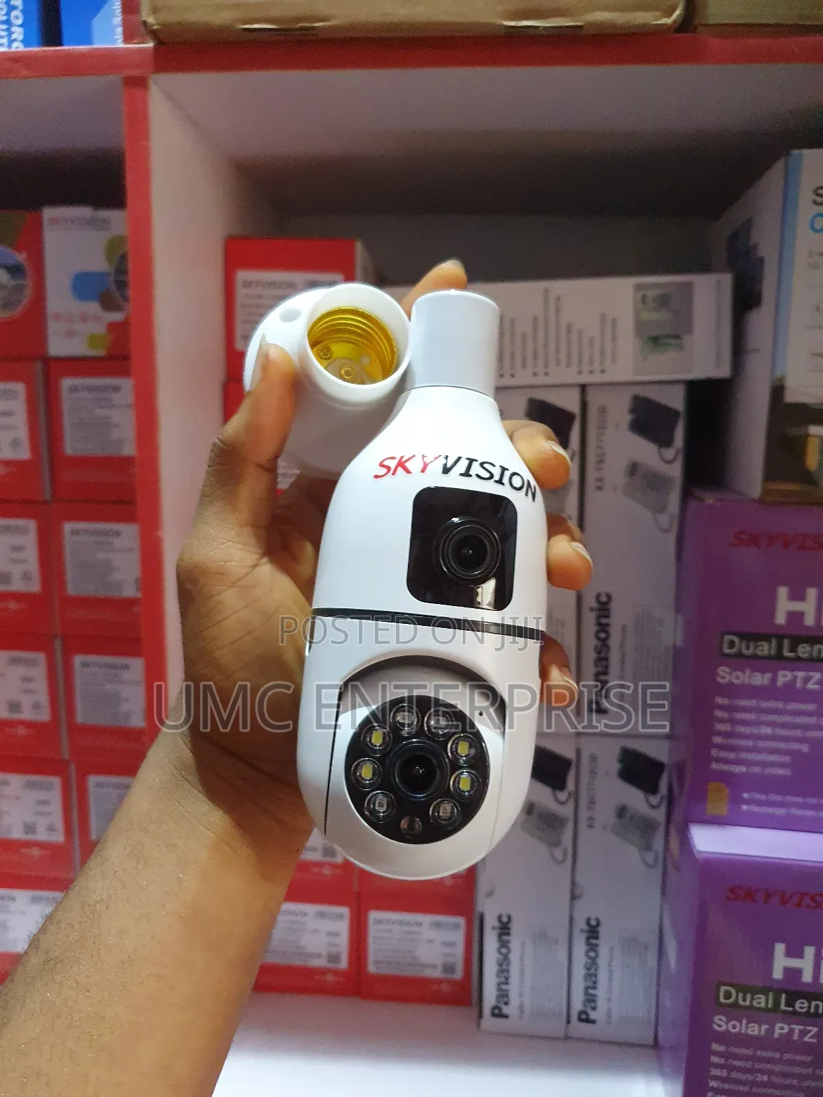 Dual Lens Bulb Camera