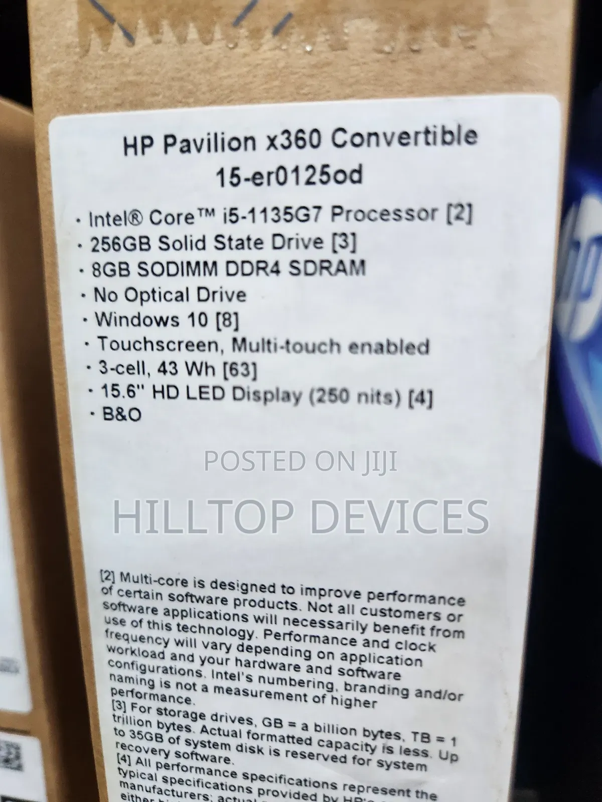 New Laptop HP Pavilion 15 8GB Intel Core I5 SSD 256GB