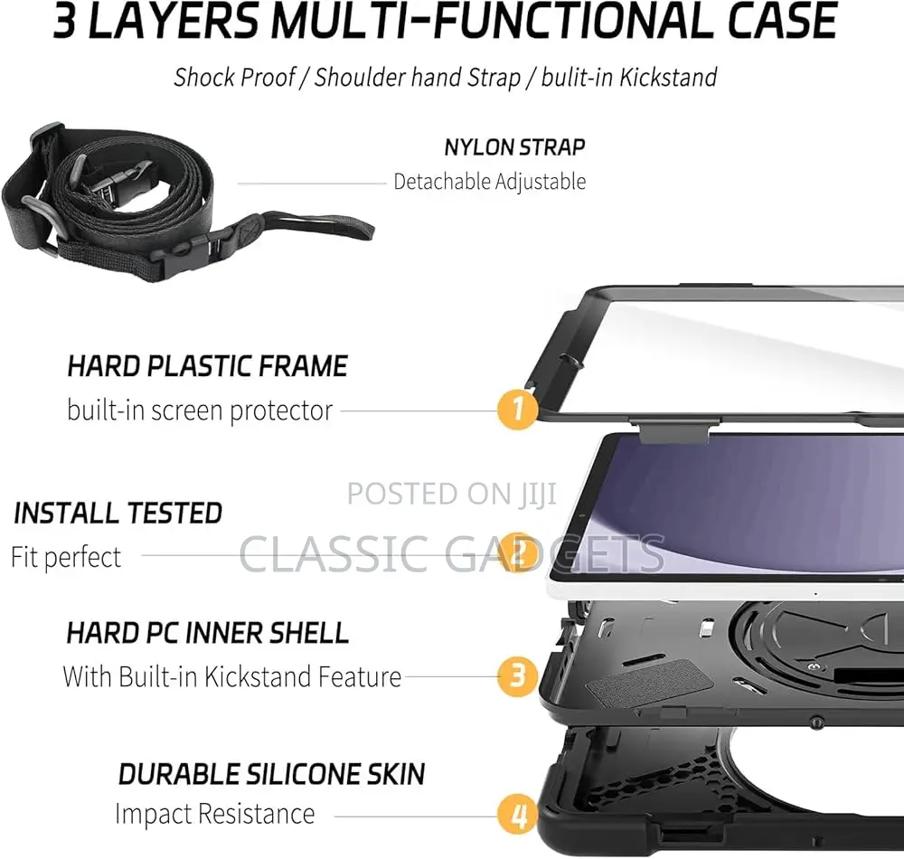 Heavy Duty Full-Body Shockproof Case for Samsung Galaxy Tab A11