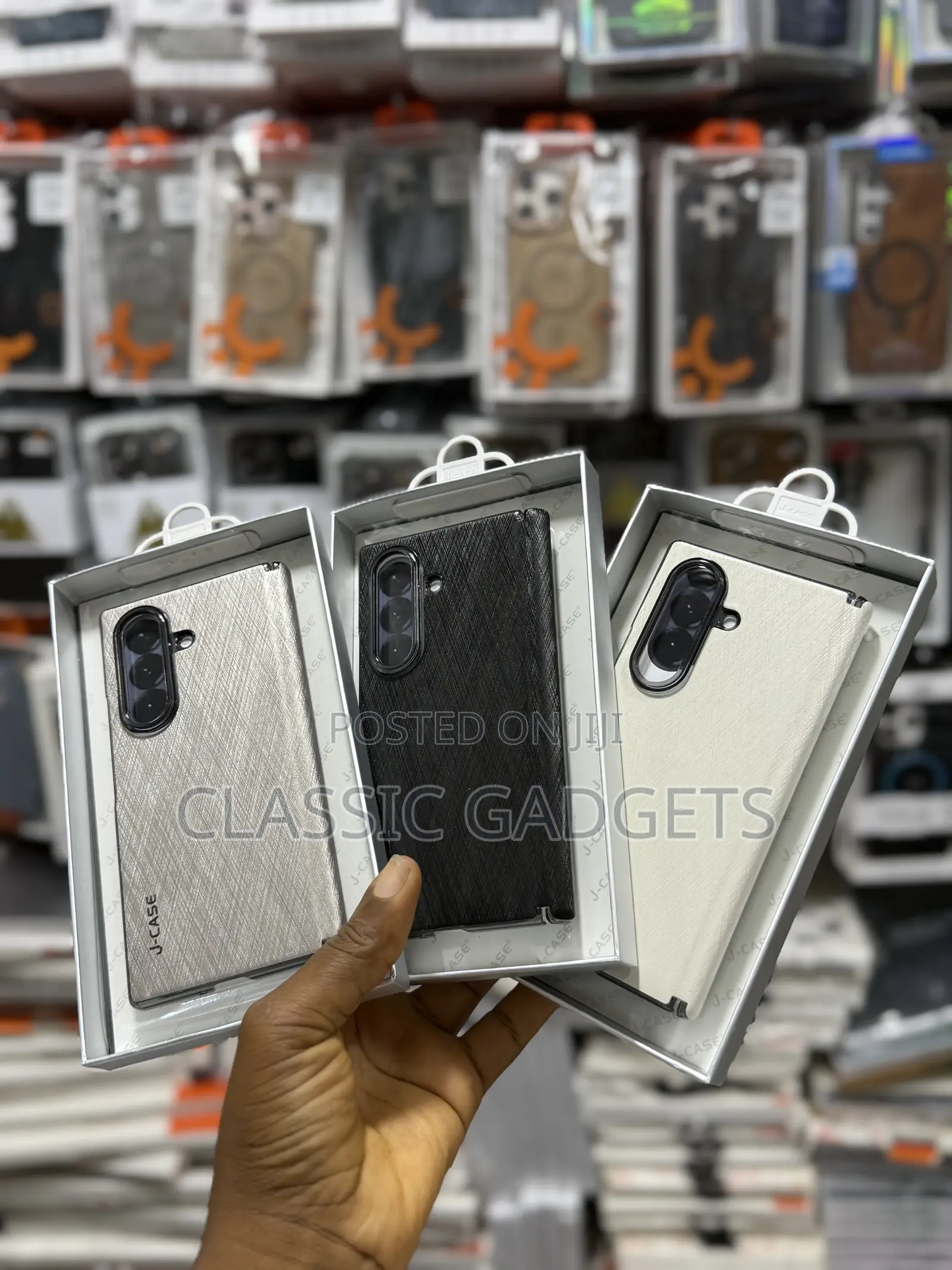 J-Case Wooden Texture Back Case for Samsung Galaxy Z Fold 7