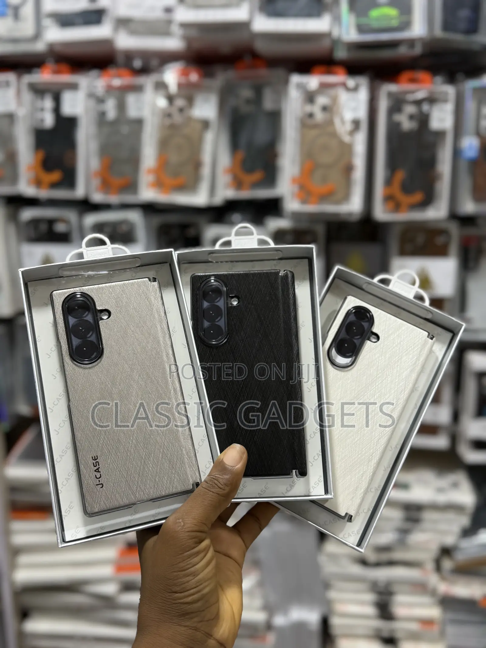 J-Case Wooden Texture Back Case for Samsung Galaxy Z Fold 7
