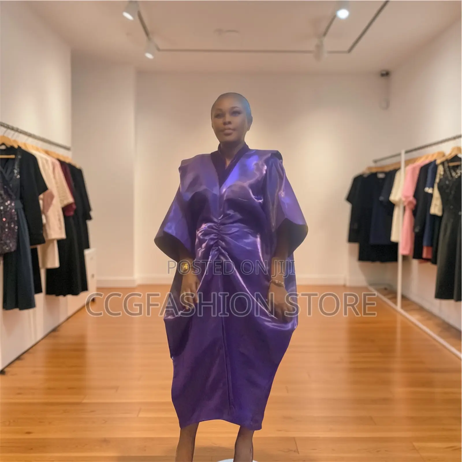 Purple Mikado Gown