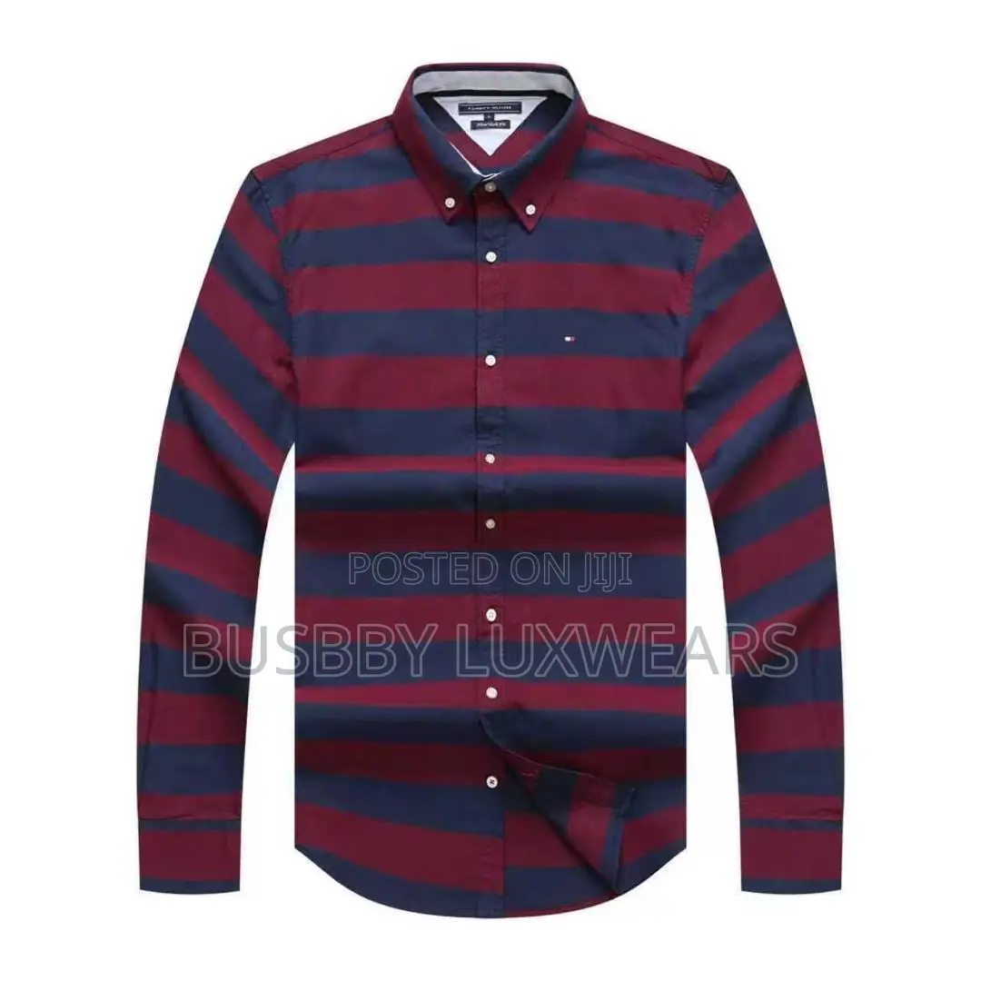 Tommy Hilfiger Longsleeves Striped Shirts for Men