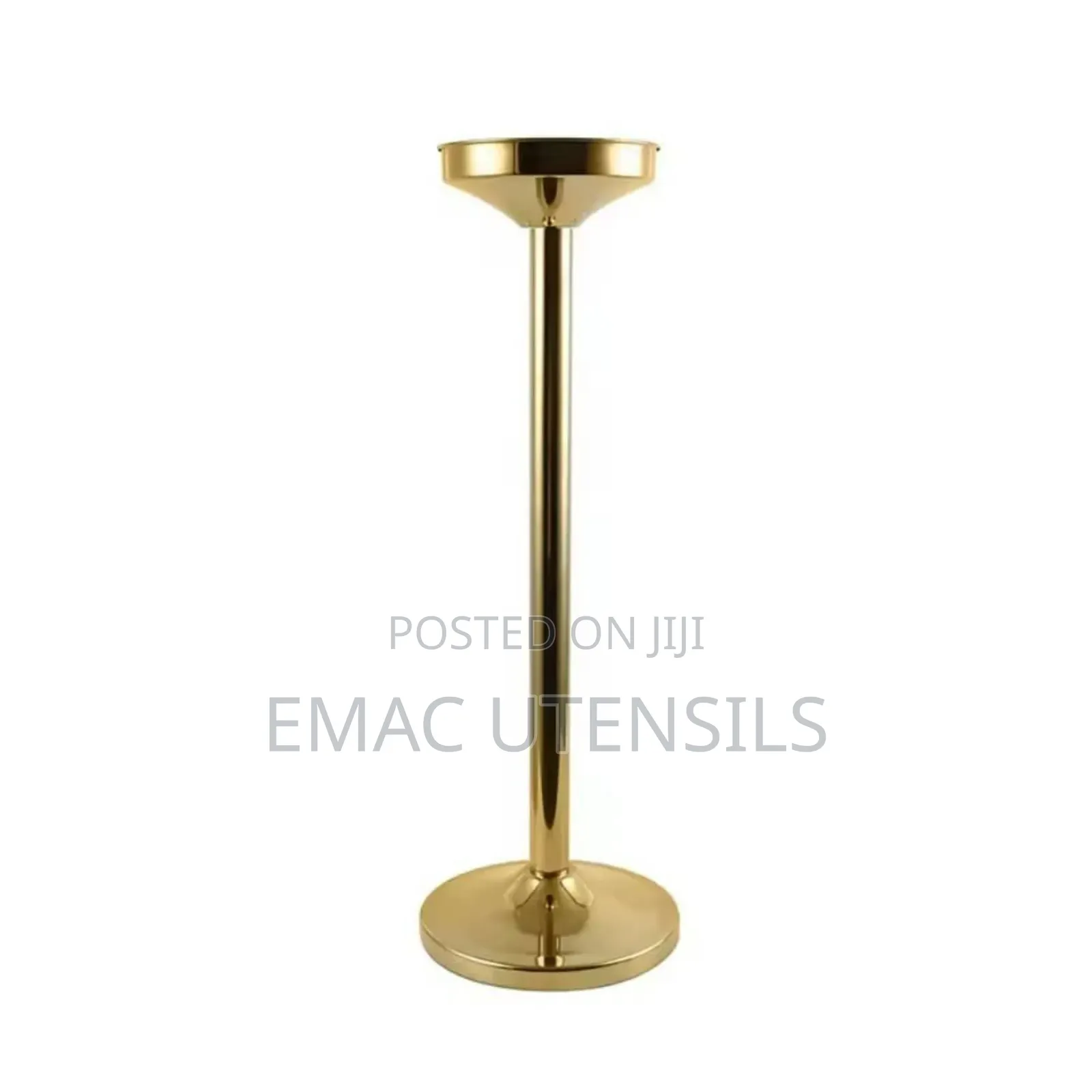 Champagne and Ice Bucket With Stainless Stee Gold Stand