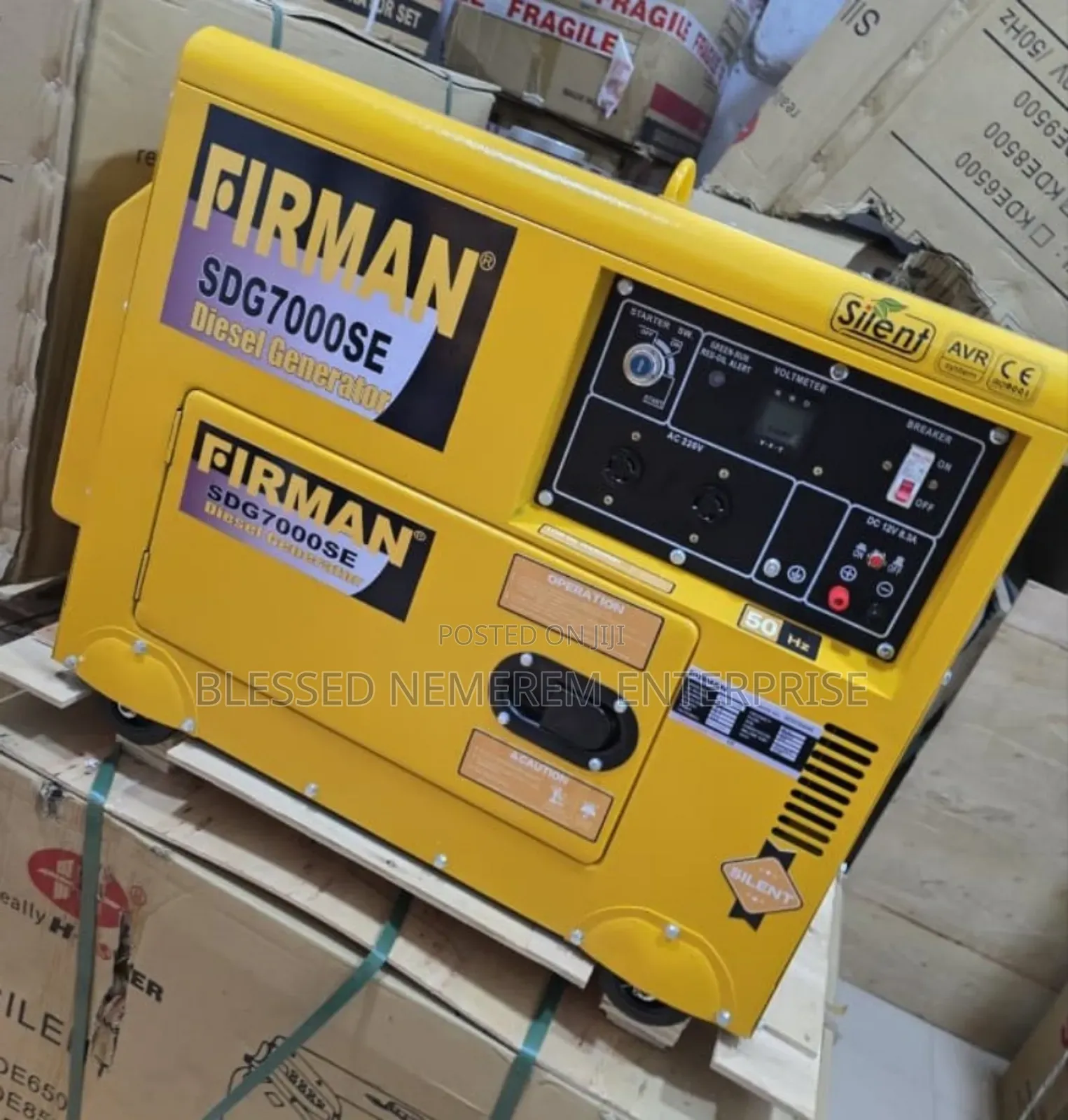 ☆¤This Is Firman Diesel Soundproof Gen 6.5kva 100%Copper Coil