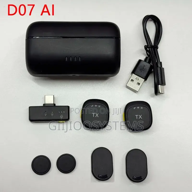 D07 Wireless Active Noise Cancellation Microphone