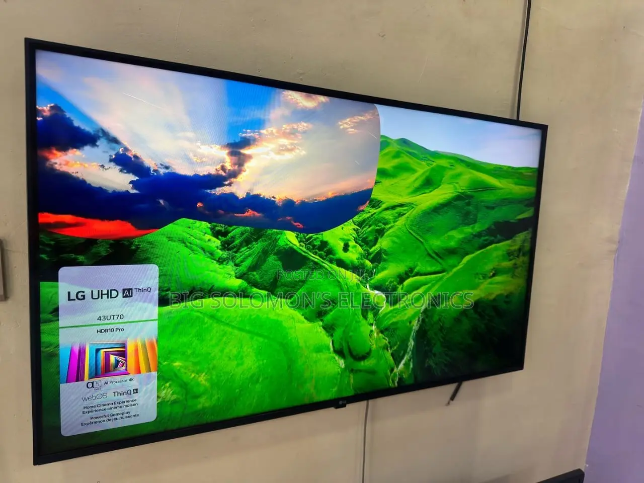 Lg 43" Ut7000 Webos Aithing Uhd HDR Smart Tv