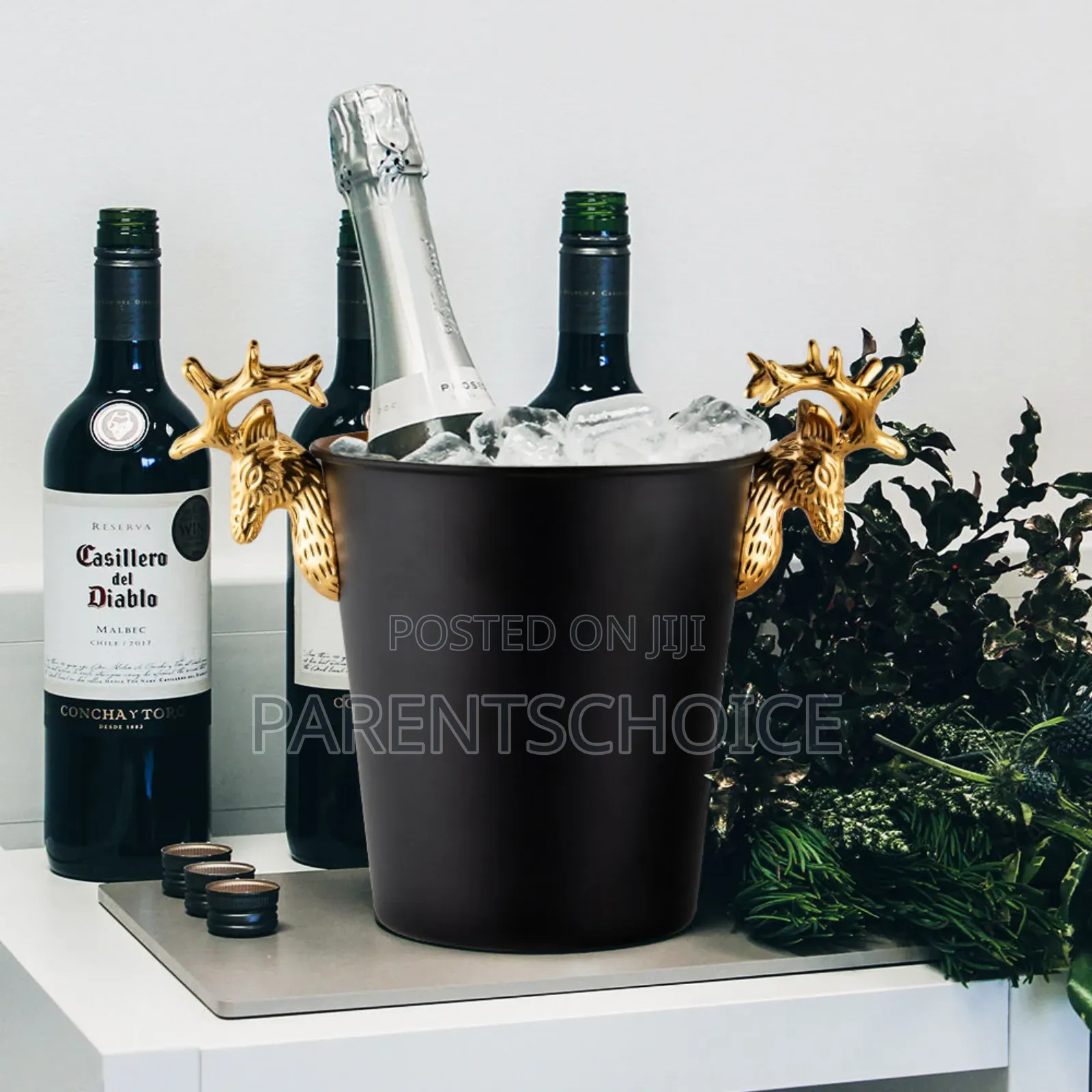 Luxury Deer Head Hand Ice Wine Champagne Bucket - 1pc