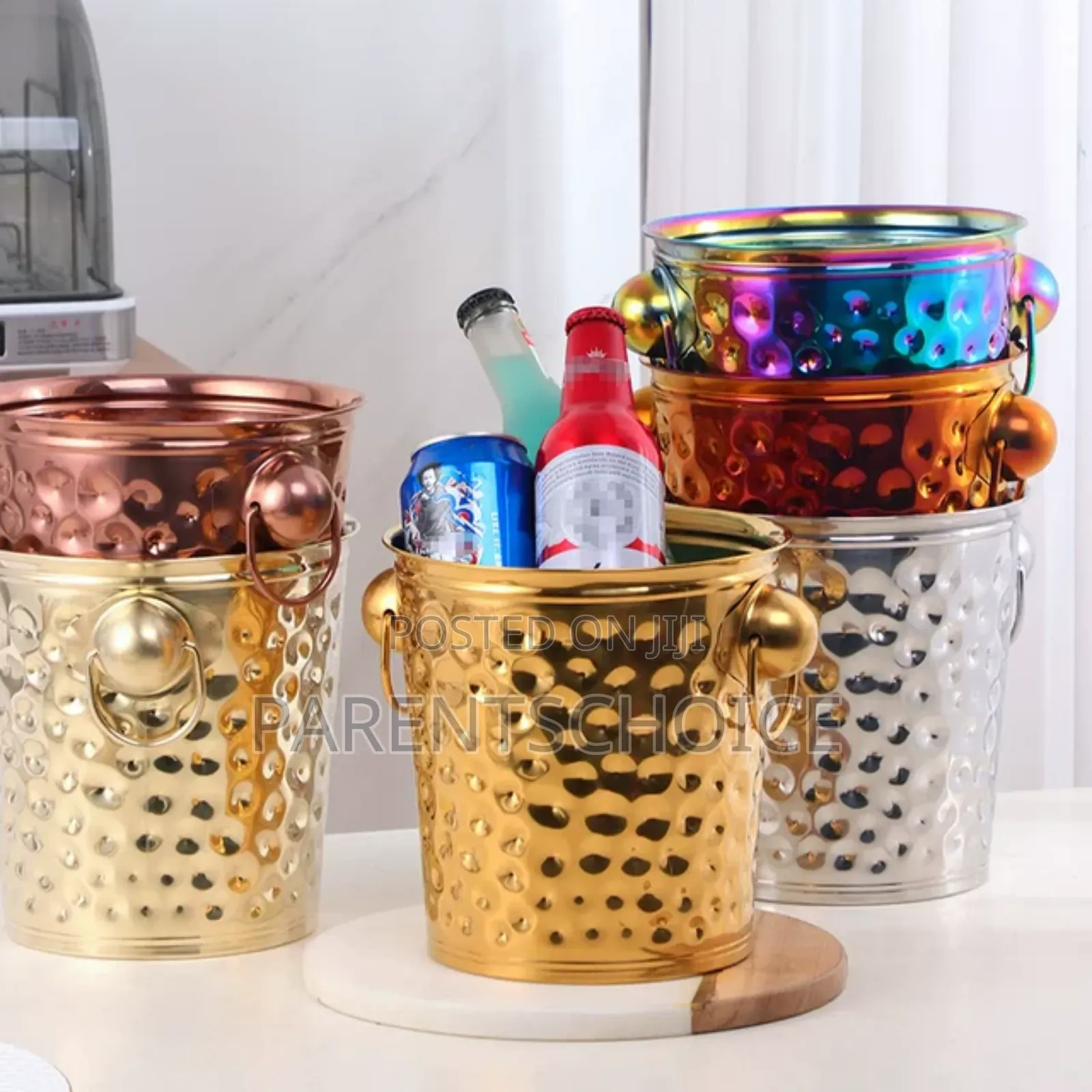 Stainless Steel Hammered Wine Champagne Bucket