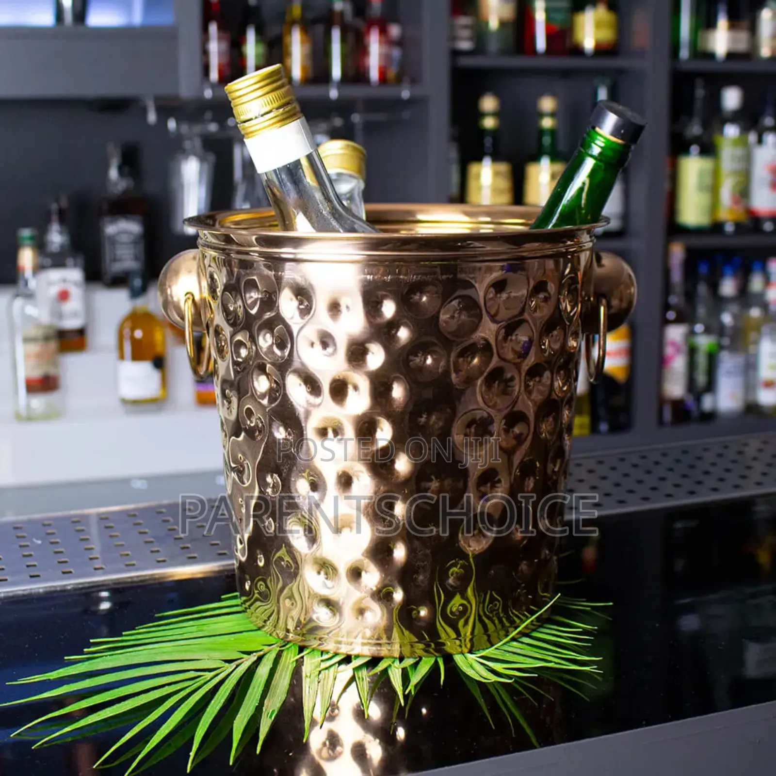 Stainless Steel Hammered Wine Champagne Bucket